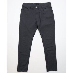 Unbound Merino Mens 34x30 Merino Wool Knit Stretch 5 Pocket Pants Trousers Gray